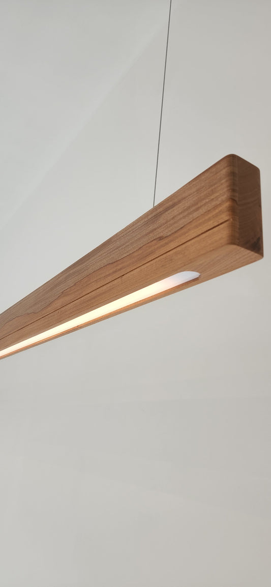 Luminária de Teto Pendente Linear 140 cm - Frete Grátis | 3X Sem Juros